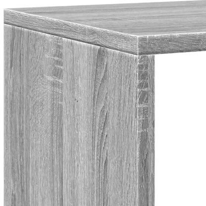 vidaXL Book Cabinet Grey Sonoma 137,5x29x137,5 cm Engineered Wood