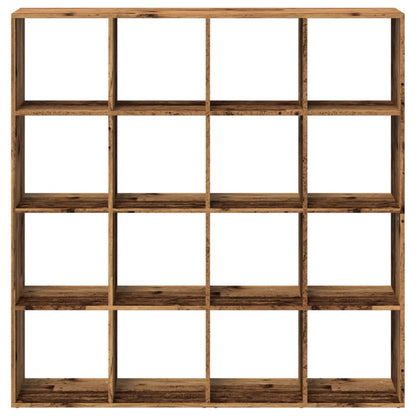 vidaXL Book Cabinet Old Wood 137,5x29x137,5 cm Engineered Wood