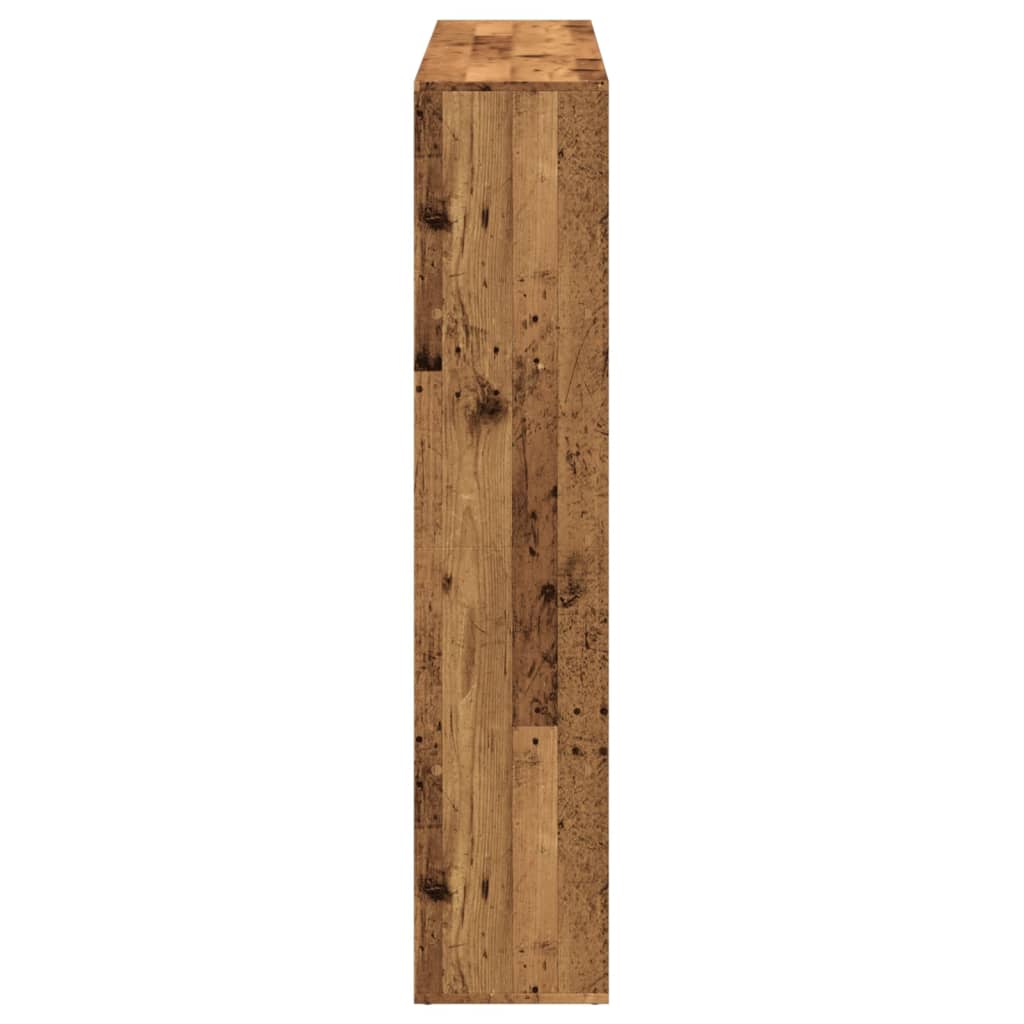 vidaXL Book Cabinet Old Wood 137,5x29x137,5 cm Engineered Wood