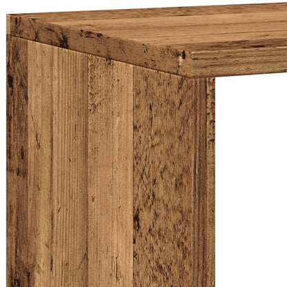 vidaXL Book Cabinet Old Wood 137,5x29x137,5 cm Engineered Wood