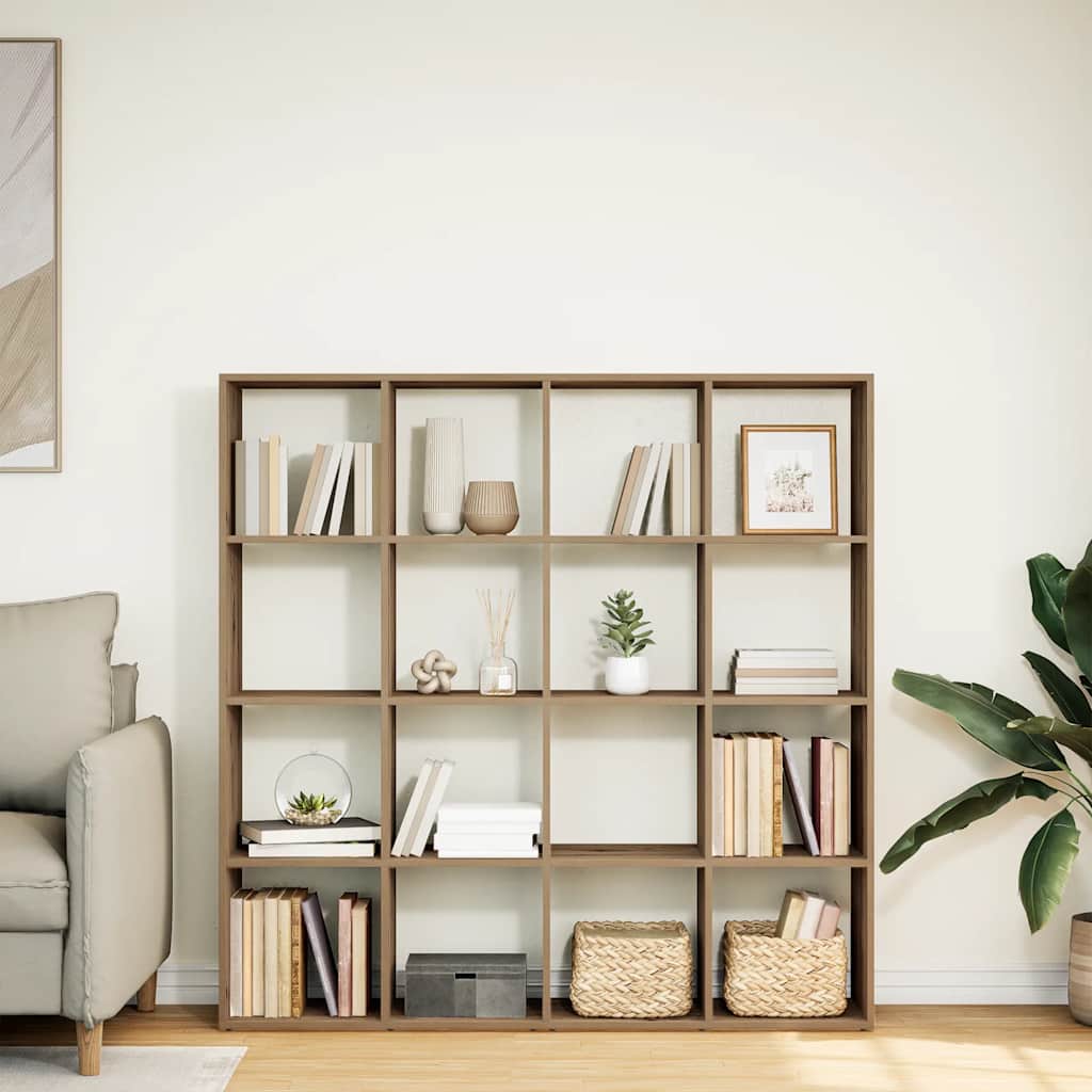 vidaXL Book Cabinet Artisian Oak 137,5x29x137,5 cm Engineered Wood