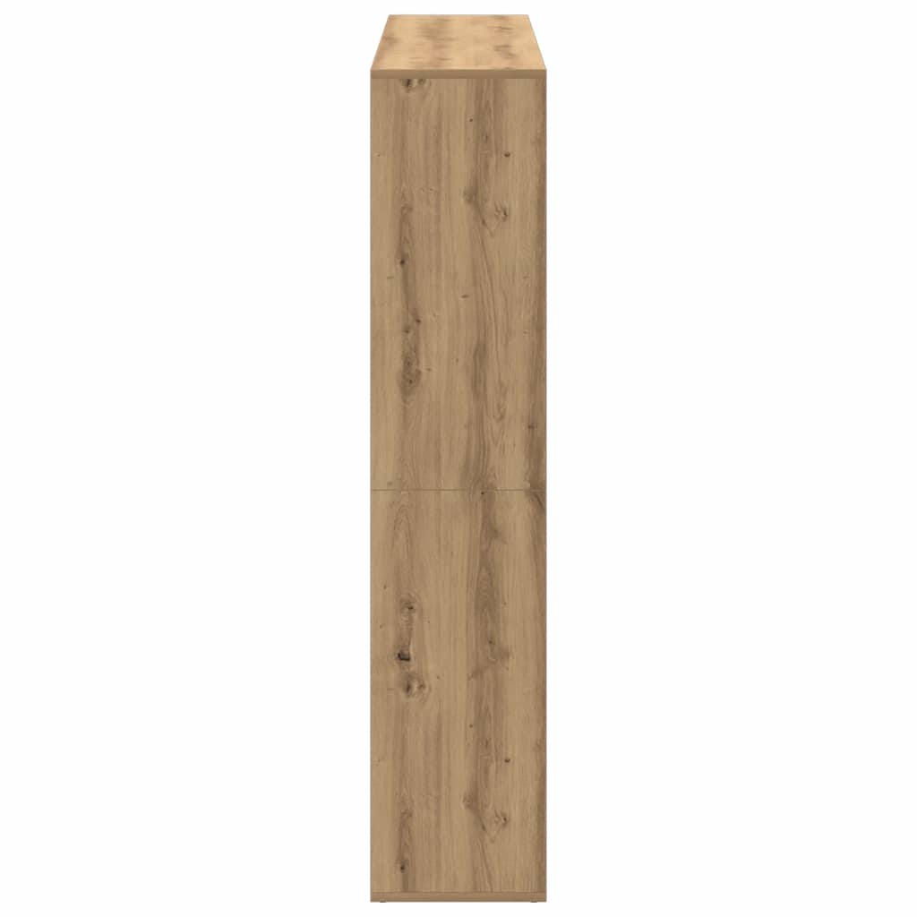vidaXL Book Cabinet Artisian Oak 137,5x29x137,5 cm Engineered Wood