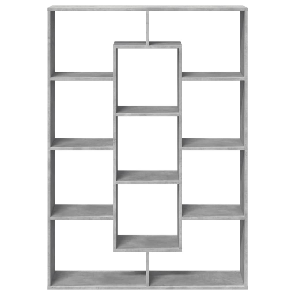 vidaXL Book Cabinet Concrete Grey 102x29x143 cm Engineered Wood