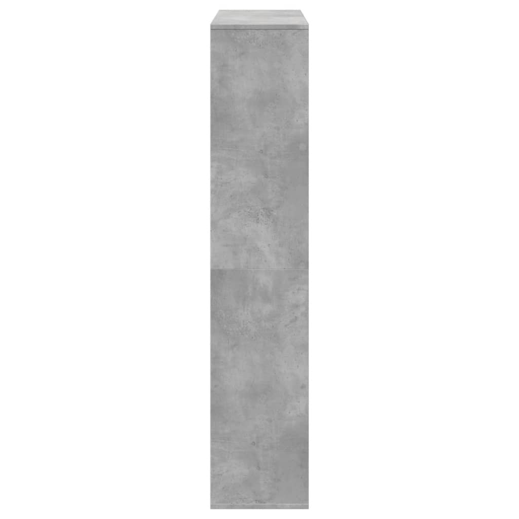 vidaXL Book Cabinet Concrete Grey 102x29x143 cm Engineered Wood