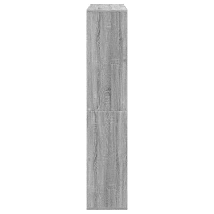 vidaXL Book Cabinet Grey Sonoma 102x29x143 cm Engineered Wood