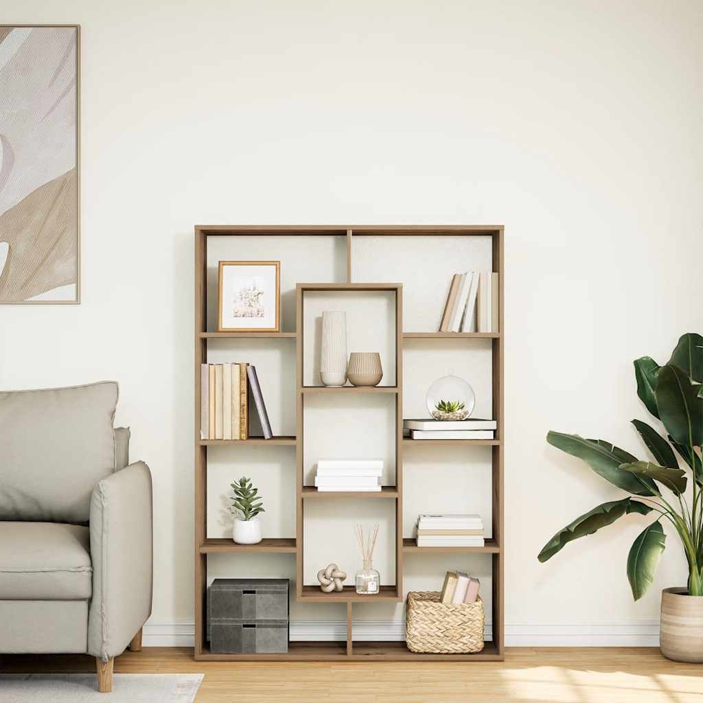 vidaXL Book Cabinet Artisian Oak 102x29x143 cm Engineered Wood