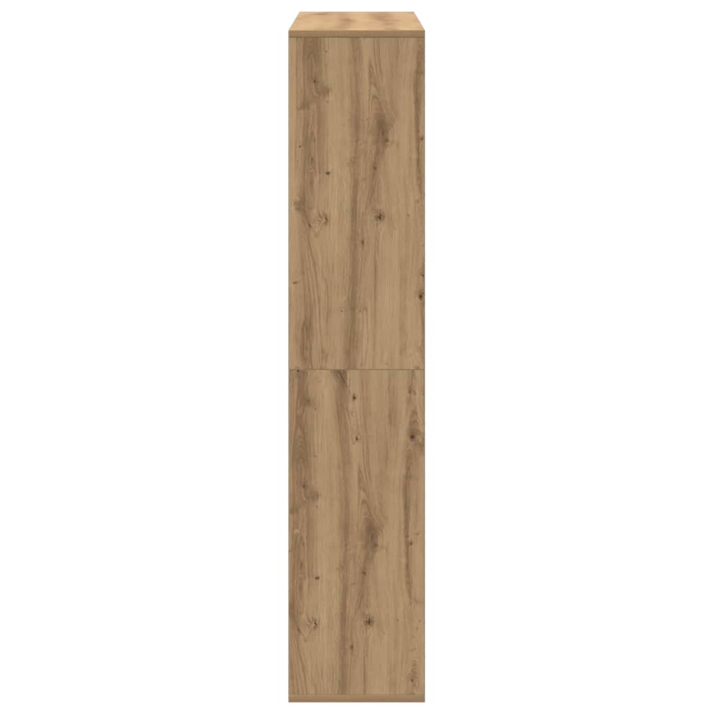 vidaXL Book Cabinet Artisian Oak 102x29x143 cm Engineered Wood