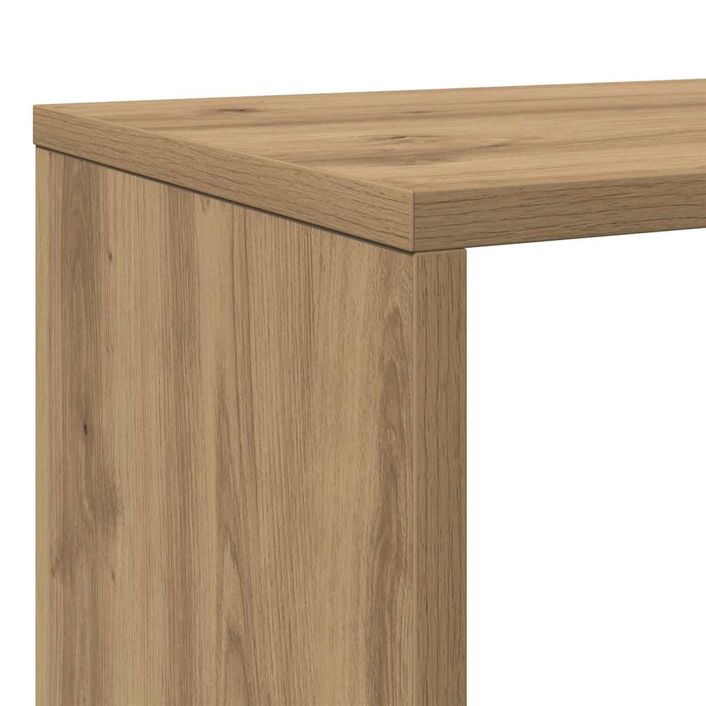vidaXL Book Cabinet Artisian Oak 102x29x143 cm Engineered Wood