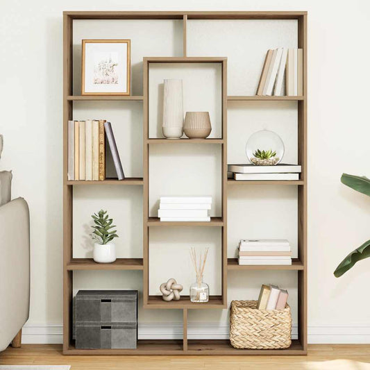 vidaXL Book Cabinet Artisian Oak 102x29x143 cm Engineered Wood