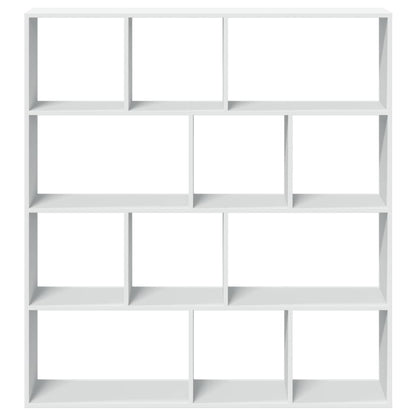 vidaXL Book Cabinet White 132x29x141.5 cm Engineered Wood