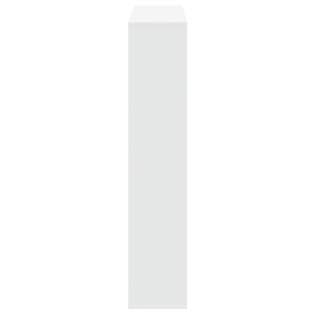 vidaXL Book Cabinet White 132x29x141.5 cm Engineered Wood
