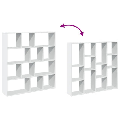 vidaXL Book Cabinet White 132x29x141.5 cm Engineered Wood
