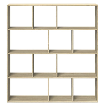 vidaXL Book Cabinet Sonoma Oak 132x29x141,5 cm Engineered Wood