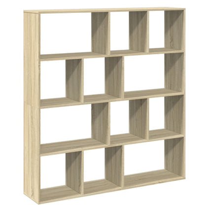 vidaXL Book Cabinet Sonoma Oak 132x29x141,5 cm Engineered Wood