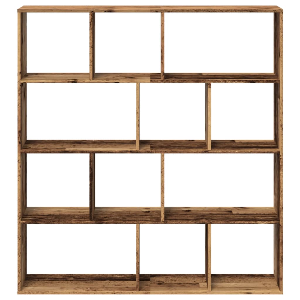 vidaXL Book Cabinet Old Wood 132x29x141.5 cm Engineered Wood