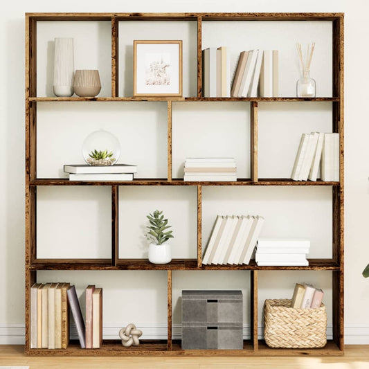 vidaXL Book Cabinet Old Wood 132x29x141,5 cm Engineered Wood