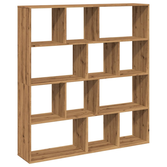 vidaXL Book Cabinet Artisian Oak 132x29x141,5 cm Engineered Wood