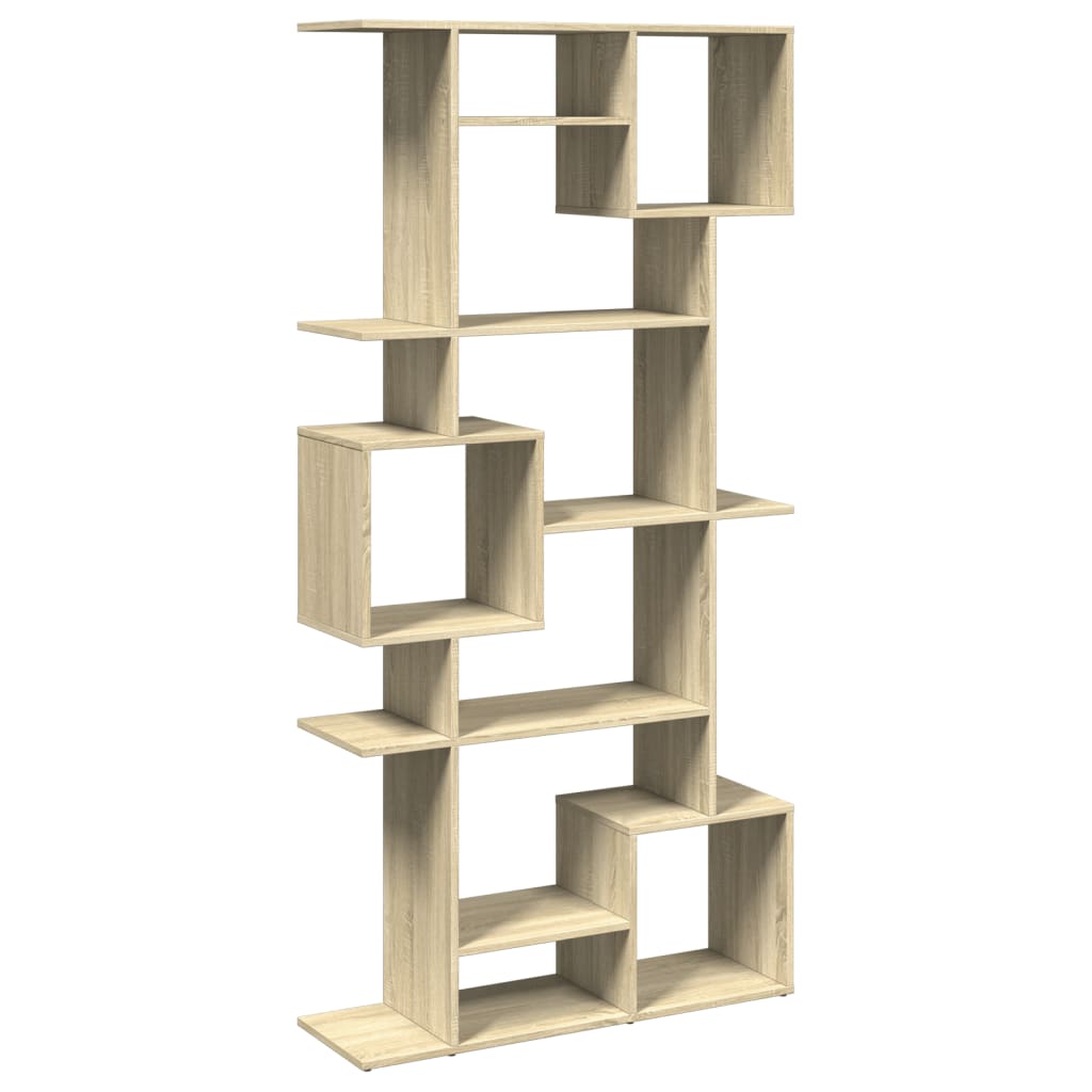 vidaXL Book Cabinet Sonoma Oak 92x29x188 cm Engineered Wood