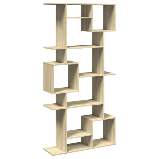 vidaXL Book Cabinet Sonoma Oak 92x29x188 cm Engineered Wood