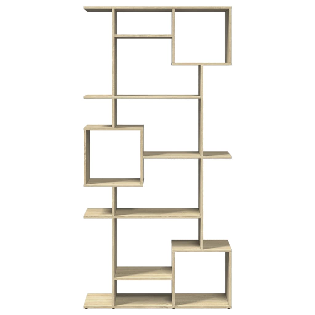 vidaXL Book Cabinet Sonoma Oak 92x29x188 cm Engineered Wood