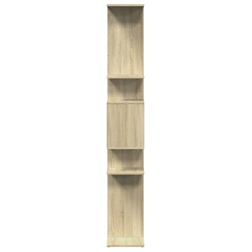 vidaXL Book Cabinet Sonoma Oak 92x29x188 cm Engineered Wood