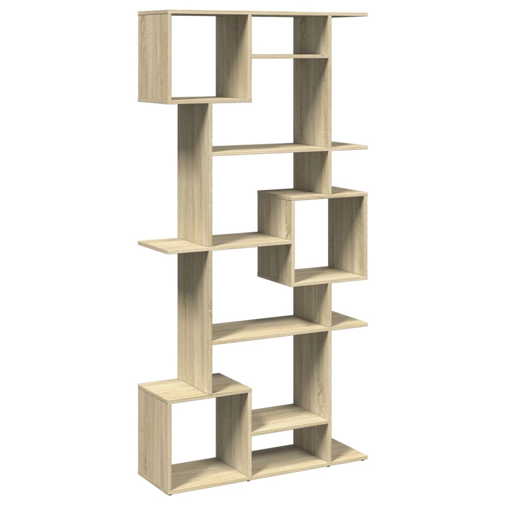 vidaXL Book Cabinet Sonoma Oak 92x29x188 cm Engineered Wood