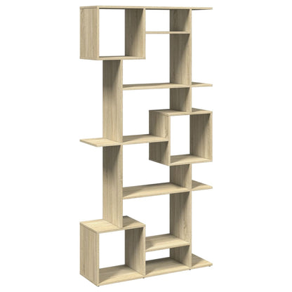 vidaXL Book Cabinet Sonoma Oak 92x29x188 cm Engineered Wood