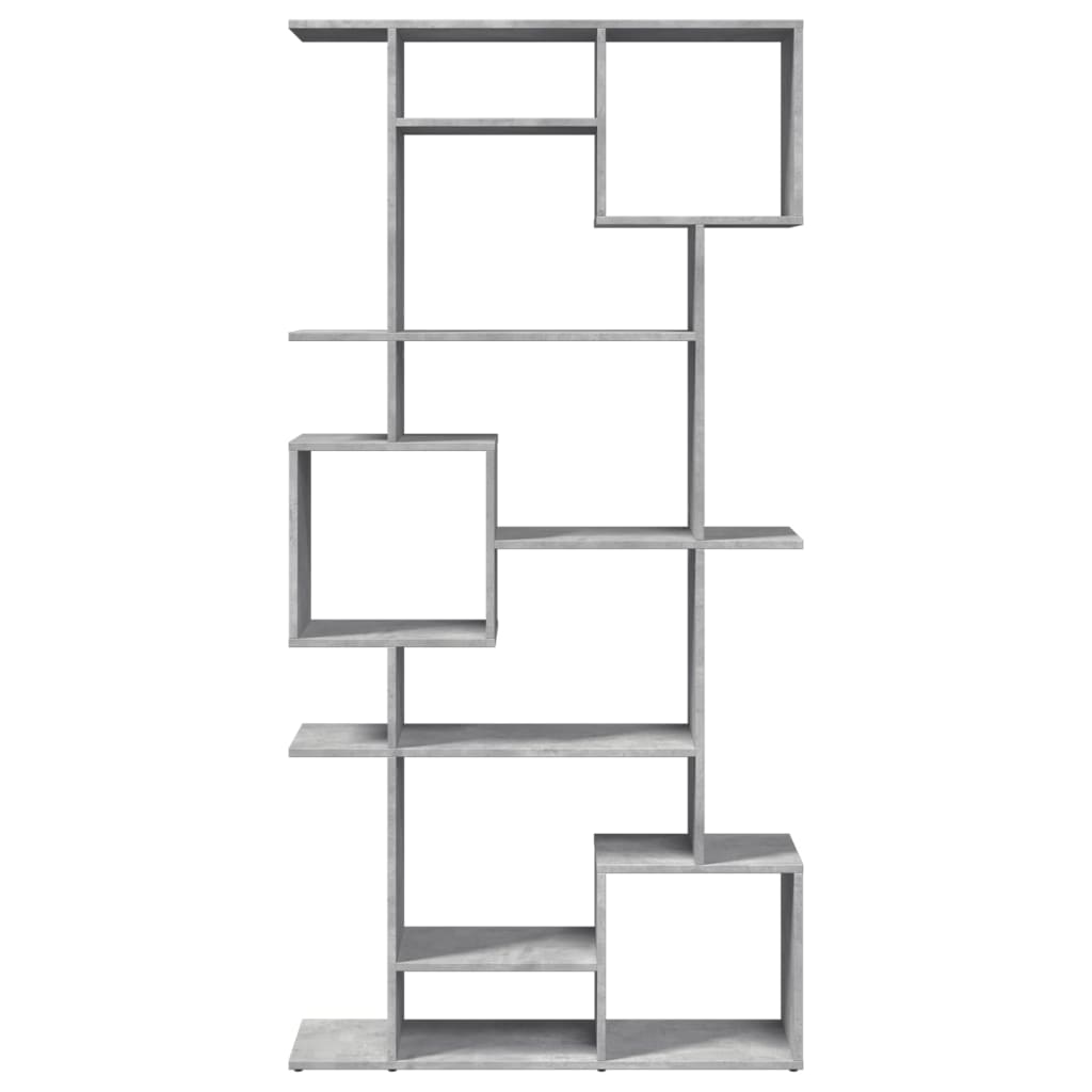 vidaXL Book Cabinet Concrete Grey 92x29x188 cm Engineered Wood