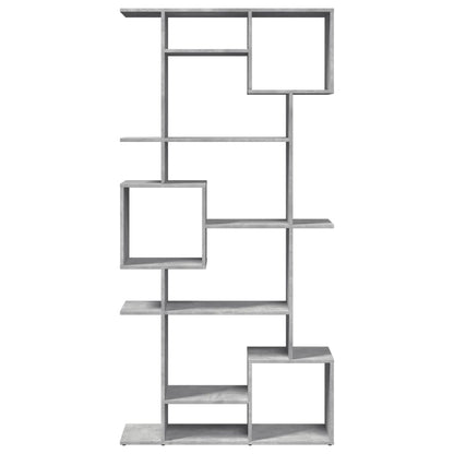 vidaXL Book Cabinet Concrete Grey 92x29x188 cm Engineered Wood