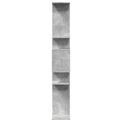 vidaXL Book Cabinet Concrete Grey 92x29x188 cm Engineered Wood