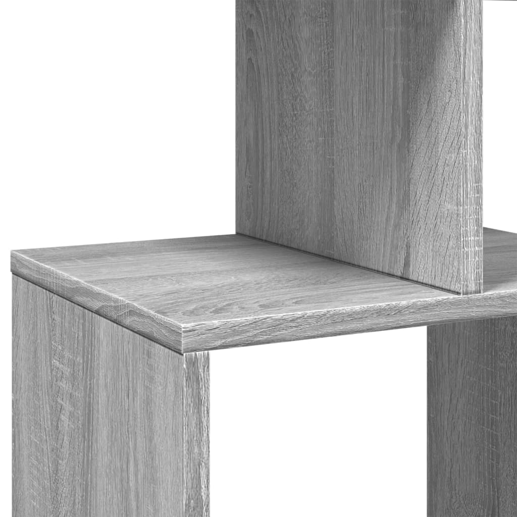 vidaXL Book Cabinet Grey Sonoma 92x29x188 cm Engineered Wood