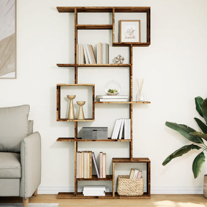vidaXL Book Cabinet Old Wood 92x29x188 cm Engineered Wood
