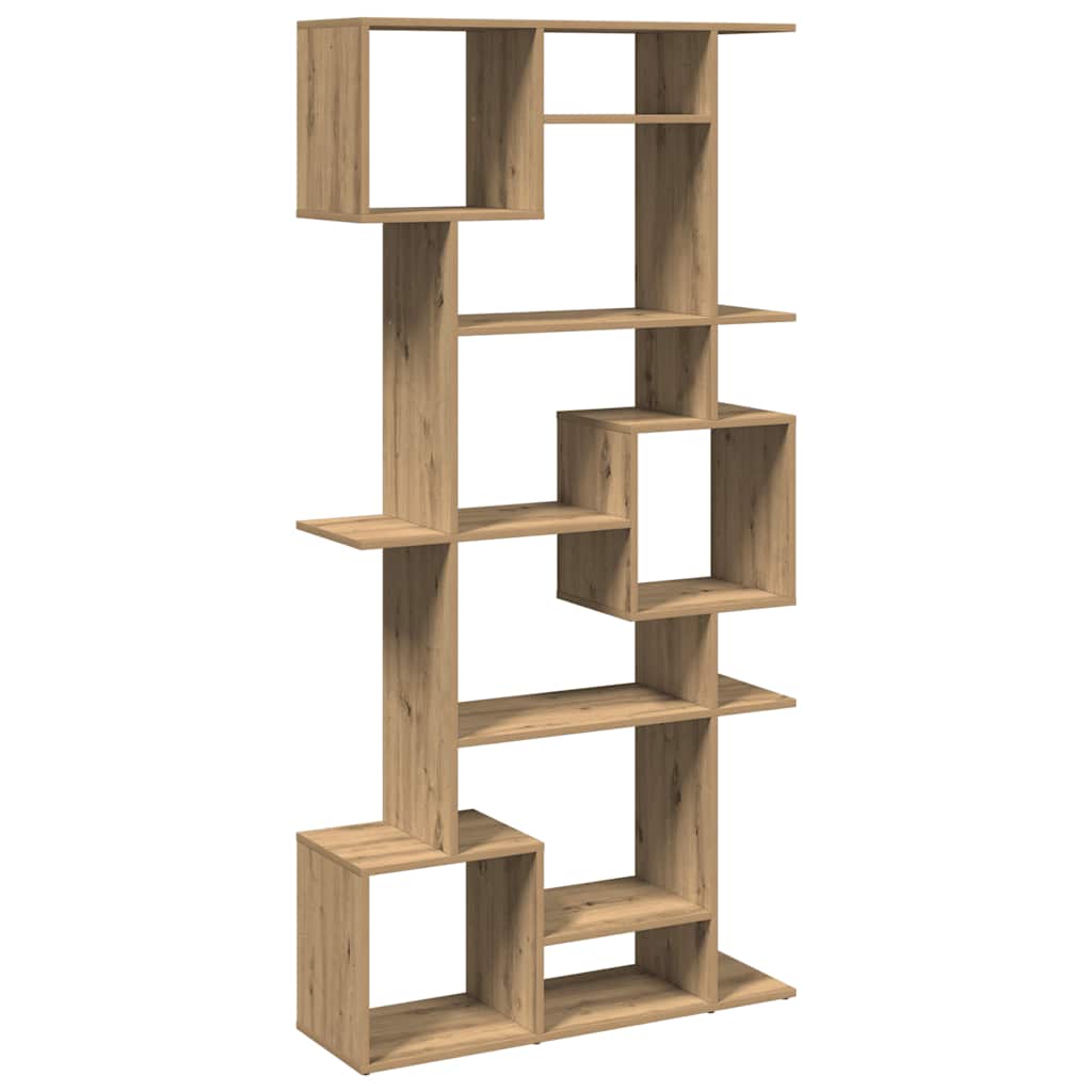 vidaXL Book Cabinet Artisian Oak 92x29x188 cm Engineered Wood
