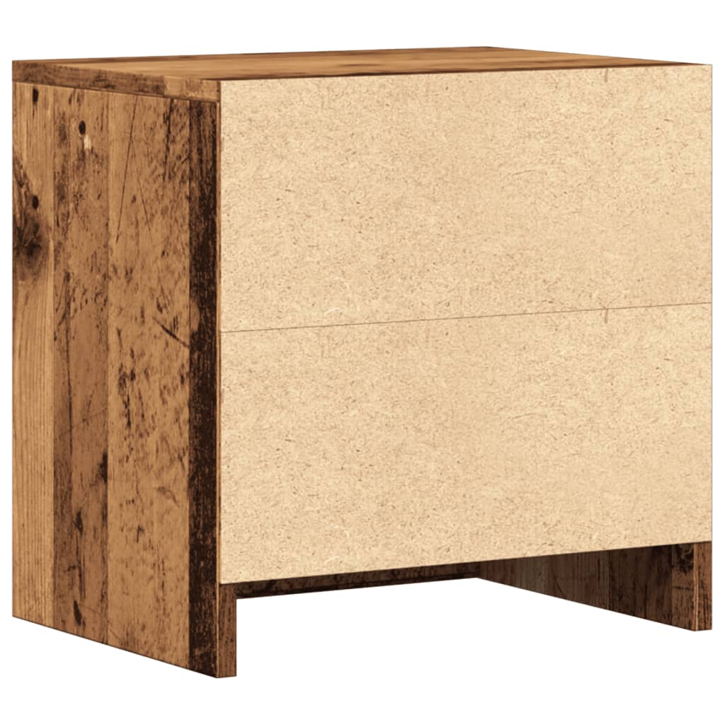vidaXL Bedside Cabinet Old Wood 40x30x40 cm Engineered Wood