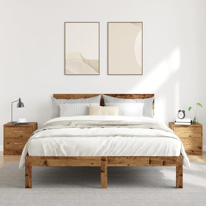 vidaXL Bedside Cabinets 2 pcs Old Wood 40x30x40 cm Engineered Wood
