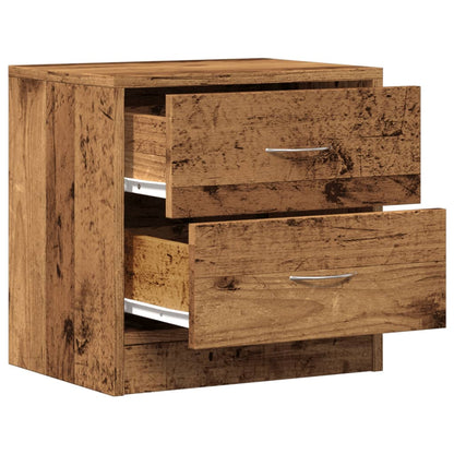 vidaXL Bedside Cabinets 2 pcs Old Wood 40x30x40 cm Engineered Wood