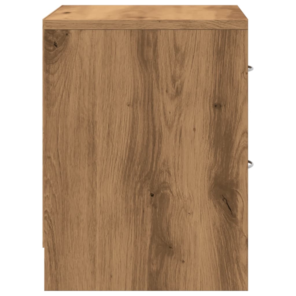 vidaXL Bedside Cabinet Artisian Oak 40x30x40 cm Engineered Wood