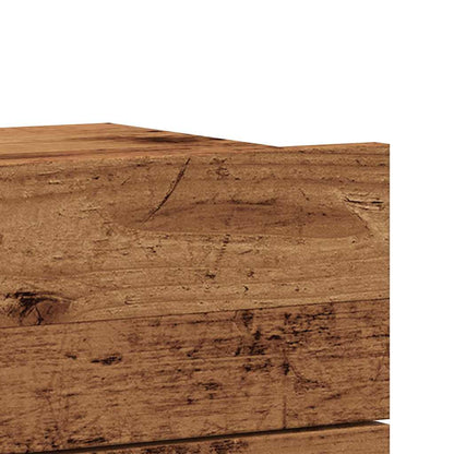 vidaXL Wall-mounted Bedside Cabinet Old Wood 40x32x30 cm