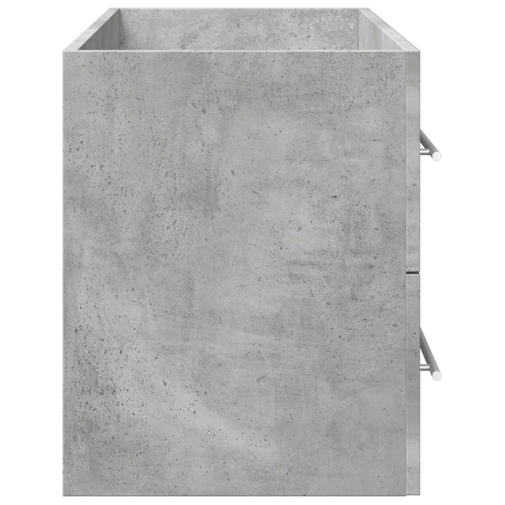 vidaXL Sink Cabinet Concrete Grey 100x38.5x48 cm Engineered Wood
