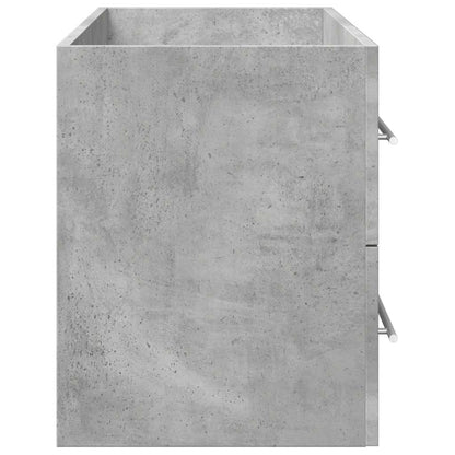 vidaXL Sink Cabinet Concrete Grey 100x38.5x48 cm Engineered Wood