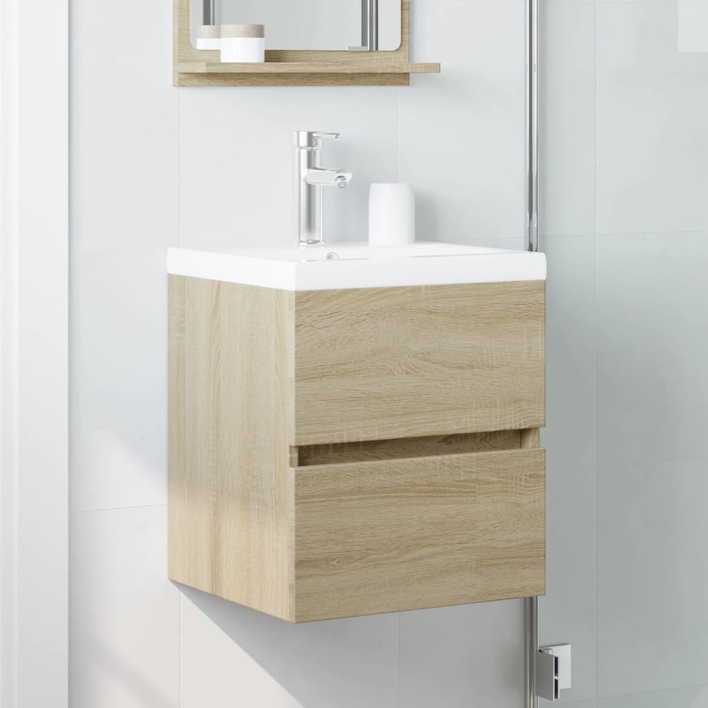 vidaXL Sink Cabinet Sonoma Oak 41x38,5x45 cm Engineered Wood