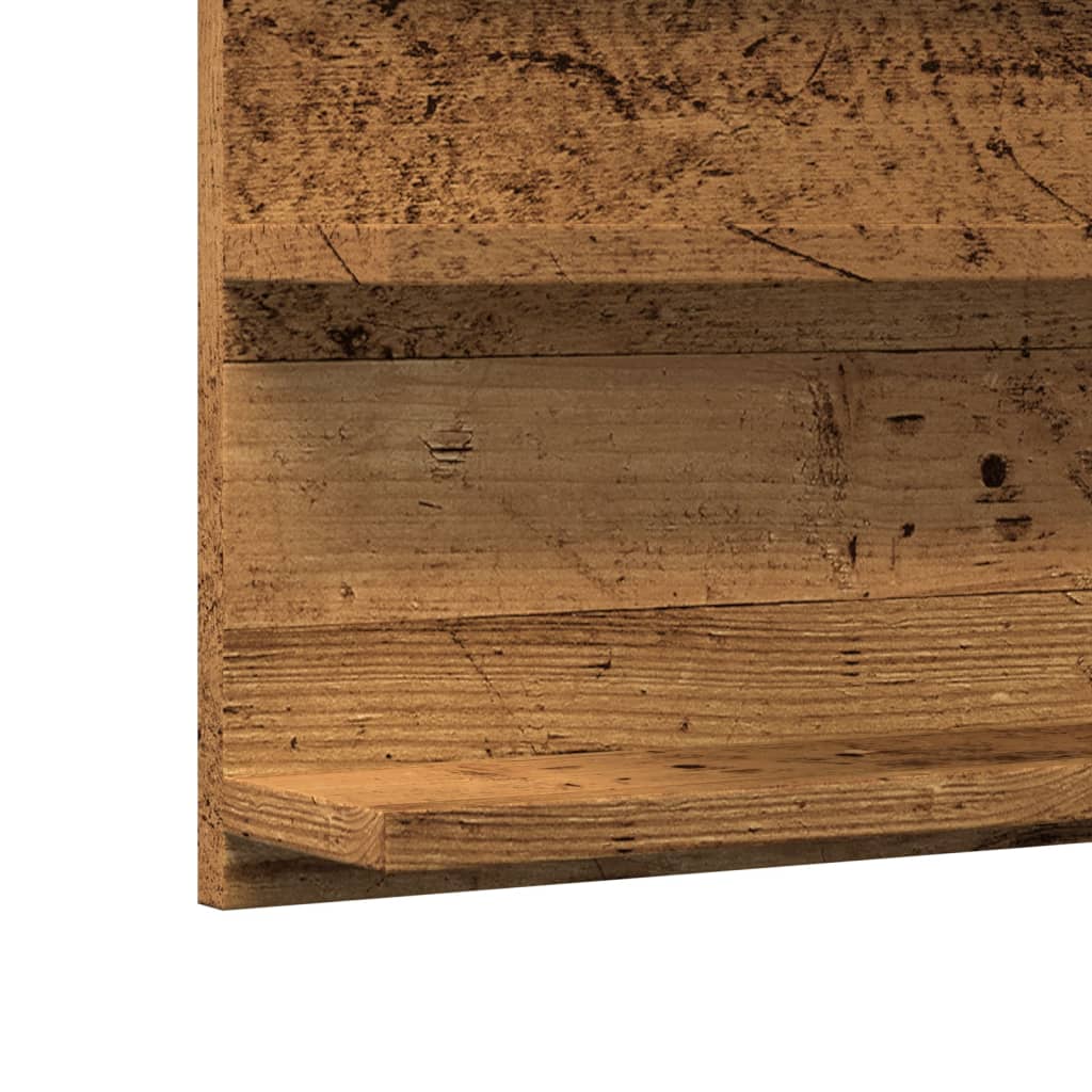 vidaXL Bathroom Mirror Cabinet Old Wood 90x11x45 cm Engineered Wood