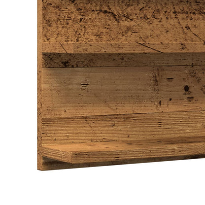 vidaXL Bathroom Mirror Cabinet Old Wood 90x11x45 cm Engineered Wood