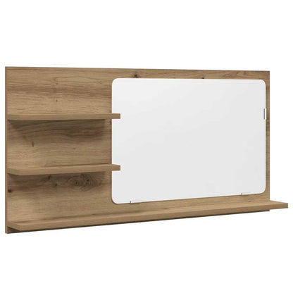 vidaXL Bathroom Mirror Cabinet Artisan Oak 90x11x45 cm Engineered Wood