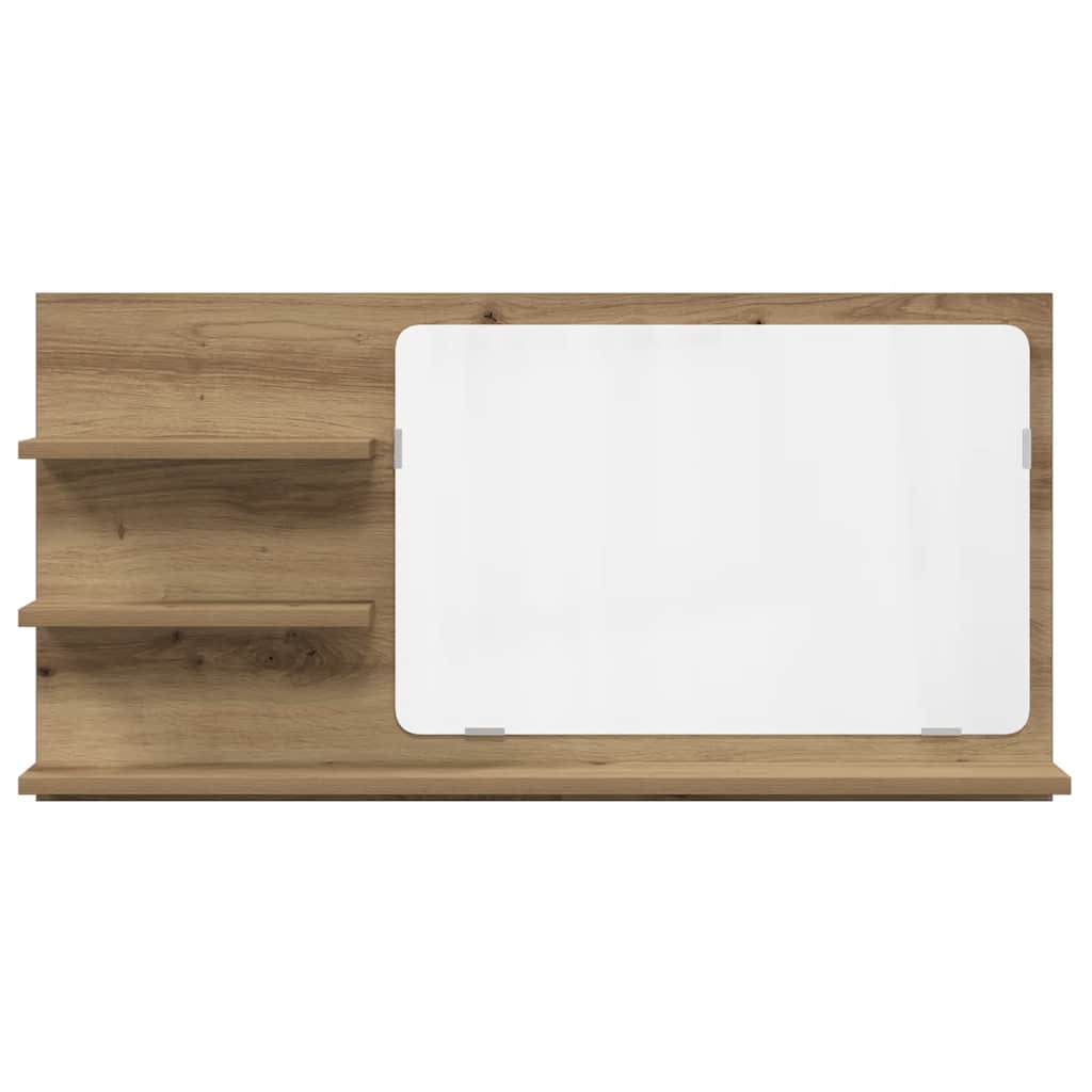 vidaXL Bathroom Mirror Cabinet Artisan Oak 90x11x45 cm Engineered Wood