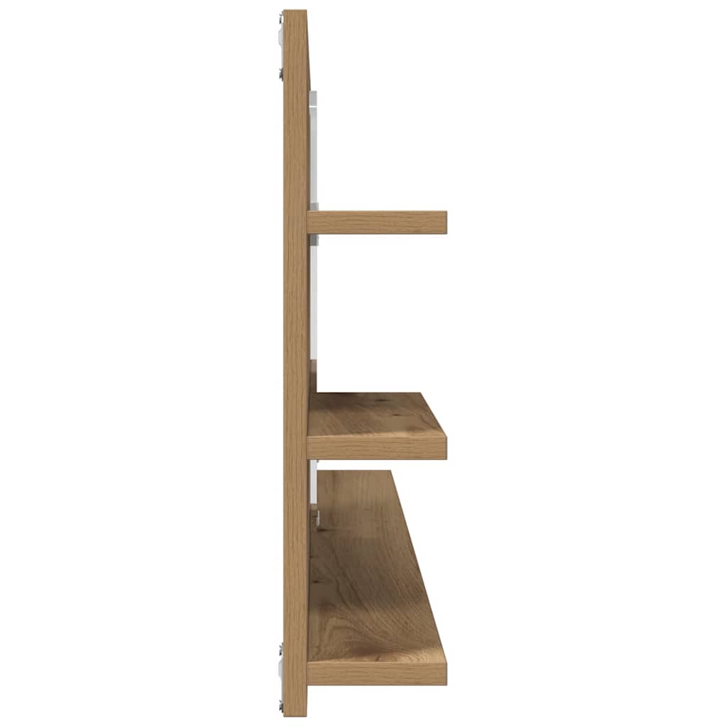 vidaXL Bathroom Mirror Cabinet Artisan Oak 90x11x45 cm Engineered Wood