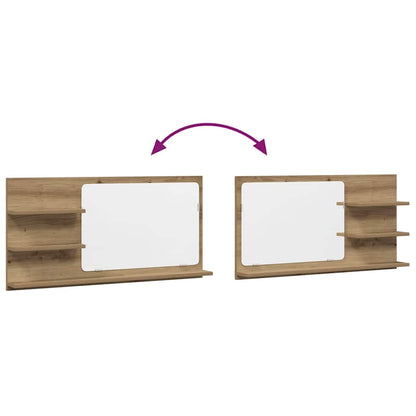 vidaXL Bathroom Mirror Cabinet Artisan Oak 90x11x45 cm Engineered Wood