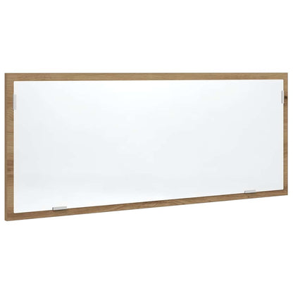 vidaXL LED Bathroom Mirror Artisan Oak 100x8.5x37 cm Engineered Wood