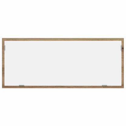 vidaXL LED Bathroom Mirror Artisan Oak 100x8.5x37 cm Engineered Wood