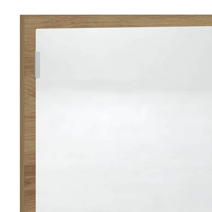 vidaXL LED Bathroom Mirror Artisan Oak 100x8,5x37 cm Engineered Wood